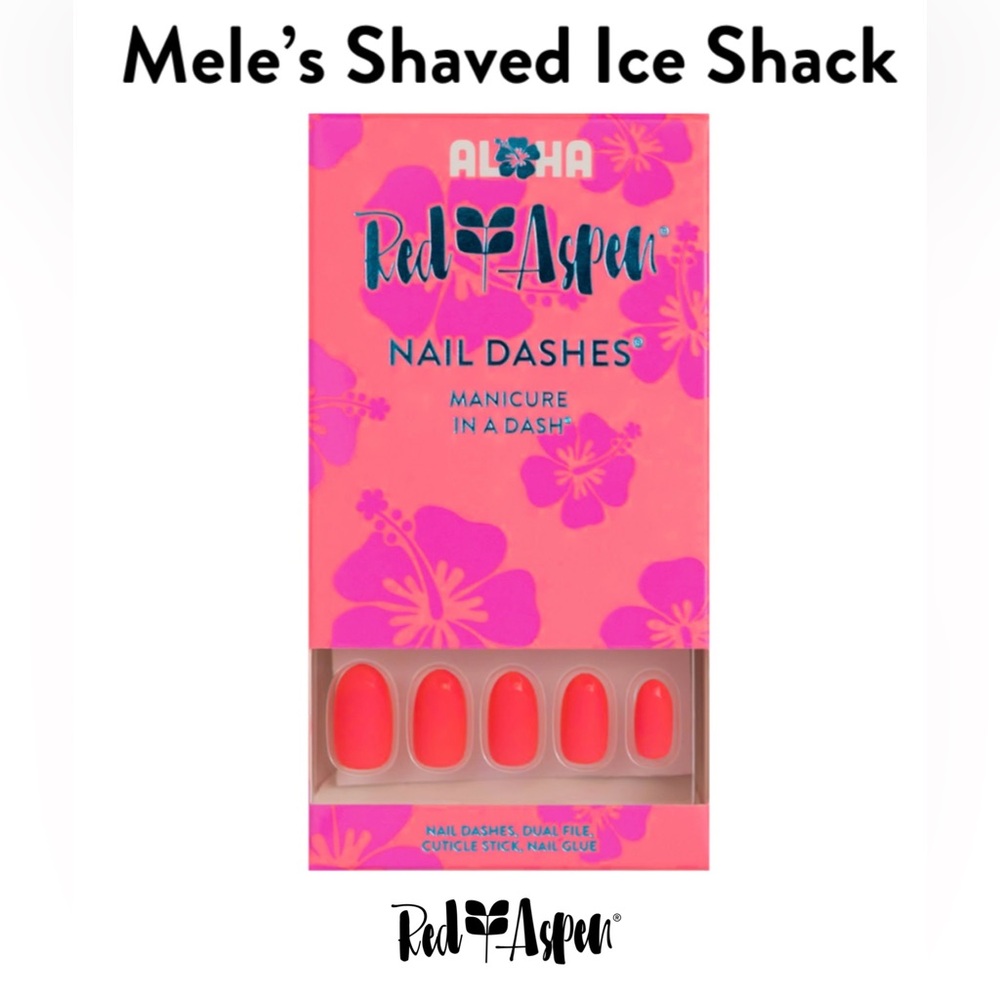 Red Aspen Pink Nail Dashes
Mele’s Shaved Ice Shack 
Medium,oval,Matte b5y7